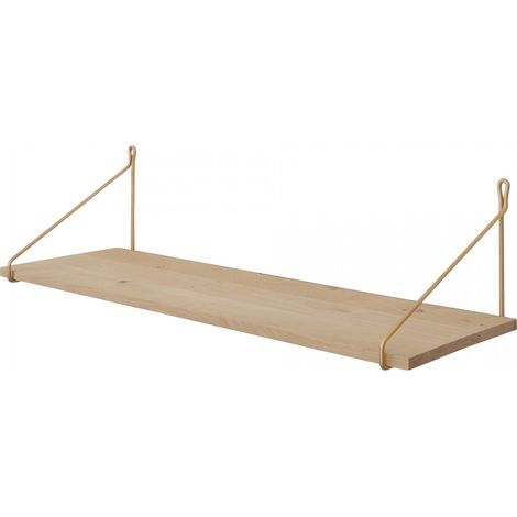 Etagère Vintage Chêne Rustique Brut 80 x 25 cm (1/4)