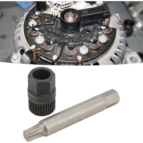 Zweiteiliges Kombinationswerkzeug zum Aus- und Einbau der Lichtmaschinenkupplung, 33-Zahn-Verzahnung + T50-Torx-Bit (1/5)