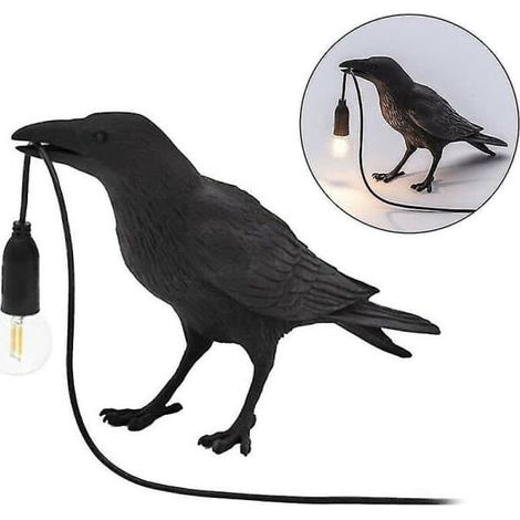 Applique murale en résine en forme d'oiseau, idéale pour les chambres, les couloirs, les salons et les espaces intérieurs.-AquaForge (1/5)