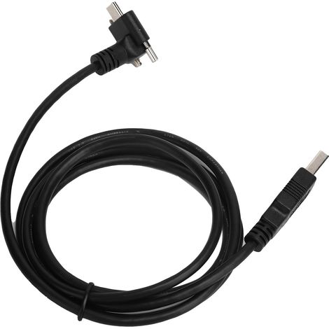 90°-Schraubanschluss-USB-Typ-C-auf-USB-3.0-Kabel, 1,2 m, für eine sichere und dauerhafte Verbindung (1/5)