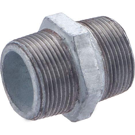 Nipplo galvanizzato, doppio maschio uguale, M33x42 NOYON & THIEBAULT