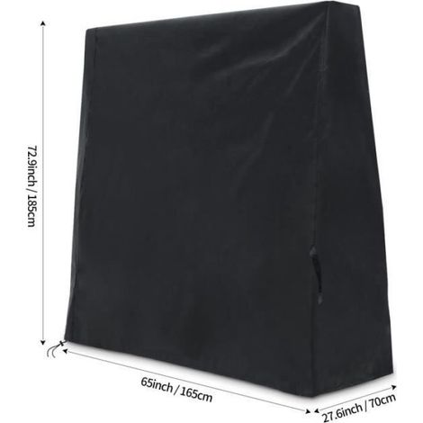 Housse de Protection - Table de Ping-Pong - Étanche - Nylon 210D - 185x70x165cm (1/4)