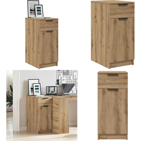 vidaXL Büroschrank Artisan-Eiche 33x50x75 cm Holzwerkstoff (1/5)