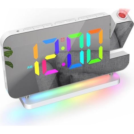 Réveil numérique avec projection - Réveil à projection - avec USB (1/5)