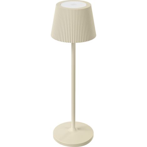 Lampada da tavolo led ricaricabile IP54 mod. Emmamini colore avorio (1/2)