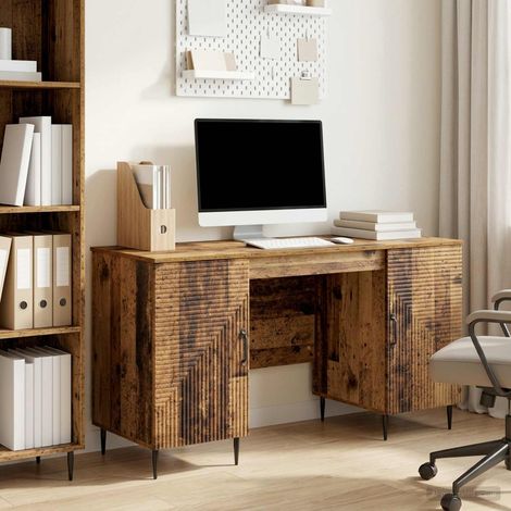 vidaXL Scrivania Legno antico 142,5 x 50 x 75 cm Legno ingegnerizzato (1/5)