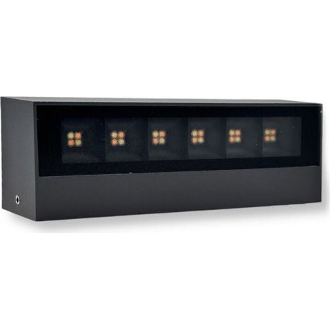 TRADE SHOP - Applique Led Da Esterno A Doppia Emissione 14 Watt Cct 3 Tonalità Di Luce Ip65 176-3c - Grigio (1/5)