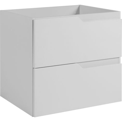 Waschtischunterschrank - 60 cm - Weiß - Modernes Design - Minimalistisch und praktisch