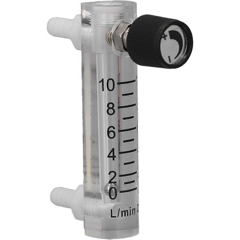 Durchflussmesser in Plattenbauweise 0–10 l/min, Acryl-Gasdurchflussmesser-Prüfgerät zur Messung und Steuerung