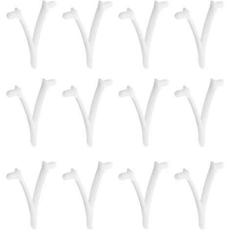 12pcs Piscine d'approvisionnement Papillon v Clip pour Piscine Spa Brosse Feuille râteau Feuille Skimmer tête d'aspirateur pour Nettoyage de Piscine (1/5)