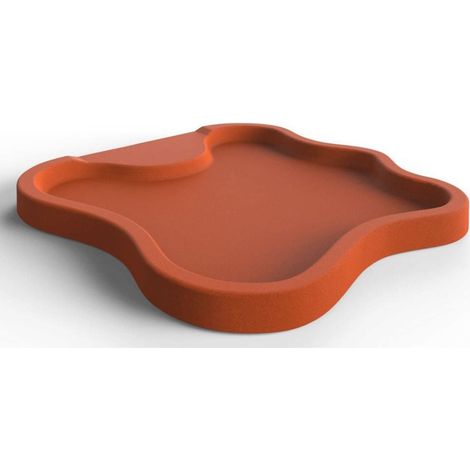 Piatto Doccia da Esterno Giardino in Polietilene HD Arkema Lake Arancio (1/4)