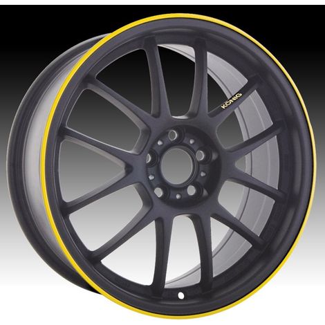 Strisce adesive riflettenti per cerchi auto materiale 3M Colore - Giallo