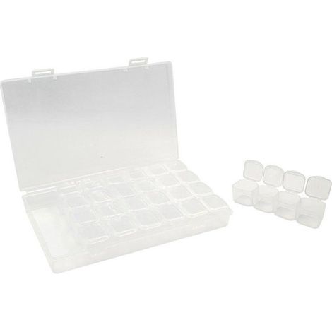MégaCréa DIY - Boite rangement diamond painting 28 cases 17,5 cm (1/2)