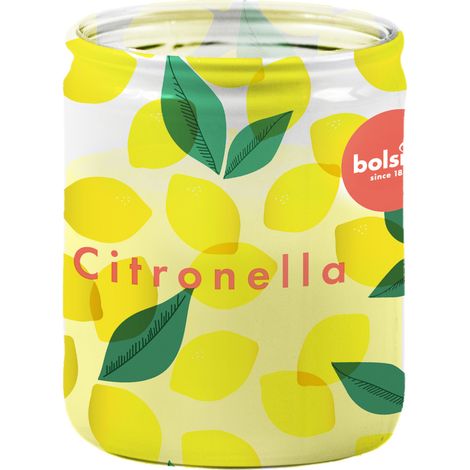 Bolsius Duftkerze Citronella 8 cm im Glas Duftkerze