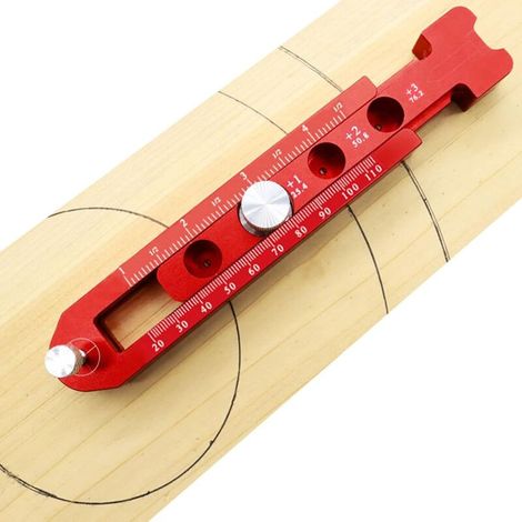 Carpenter Compass Professional Aluminum Alloy Adjustable Round Ruler Carpenter Compass for Drawing Circles, Woodworking Precision Industrial Marking Gauge