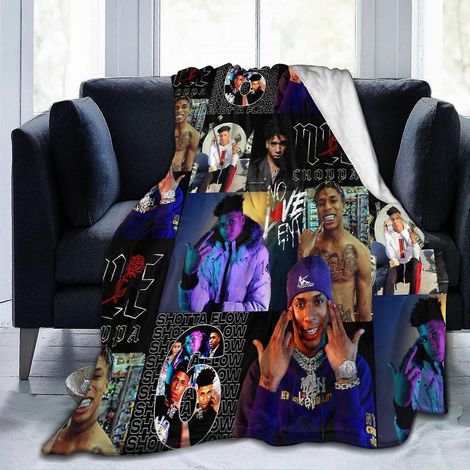 Plaid en microfibre polaire ultra-douce pour enfants et adultes, léger et idéal pour le bureau, la maison, le canapé, le lit et le fauteuil. (1/4)