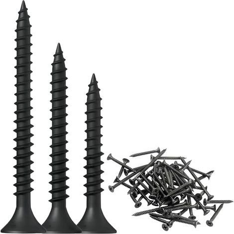 100 Pièces Vis à Bois Autotaraudeuses, Vis à Tête Plate Croisée, Vis Autotaraudeuse Matériel de Fixation, M3.5 x 30mm (1/5)