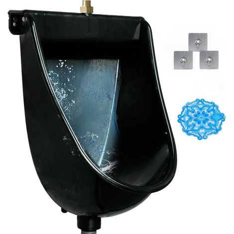 Wall Mounted Commercial Urinal with Waterless Bathroom Rinsing for Men, Plastic Urinal for Men, Garage, Outdoor Urinal with Hose for Home Dorm, Shed or RV (1/5)