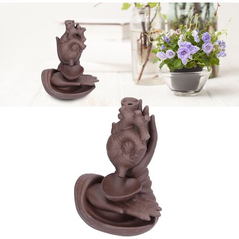 Brûleur d'encens à reflux créatif pour une utilisation intérieure à la maison et au bureau (1/5)