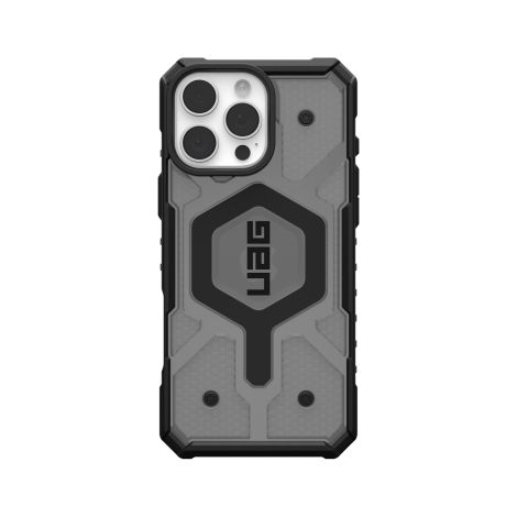 UAG Pathfinder Clear Magsafe - custodia protettiva per iPhone 16 Pro Max compatibile con MagSafe (cenere) (1/3)