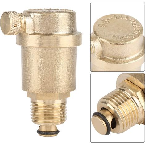 GARRYFIZH Soupape de purge d'air automatique en laiton DN15 G1/2 pour chauffe-eau solaire (1/5)