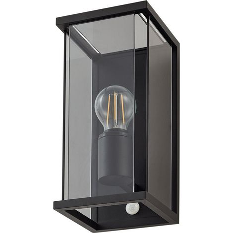 [GEBRAUCHT] Lucande Außenwandleuchte Wandlampe Außenlampe Rauchgrau Sensor Ip54 E27 B-Ware