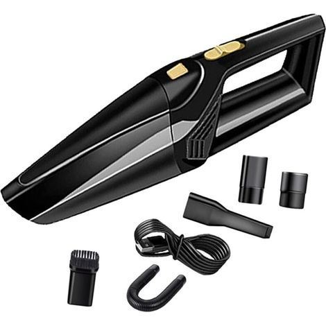 Autostaubsauger, kabelloser Handstaubsauger, 4500 Pa Saugleistung, wiederaufladbarer tragbarer Handstaubsauger (USB-Ladefunktion), mit HEPA-Metallfilter zur Entfernung von Tierhaaren (1/5)