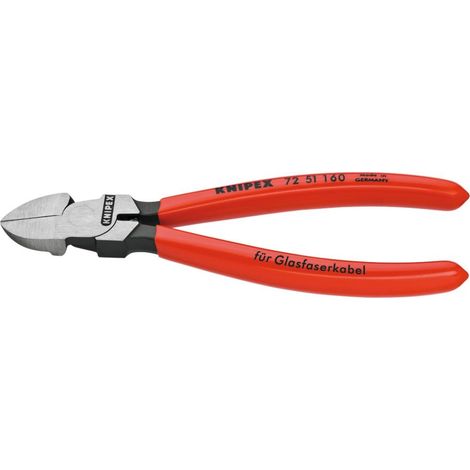 KNIPEX 72 51 160 Seitenschneider f. Lichtwellenleiter Glasfaserkabel 160 mm (1/2)