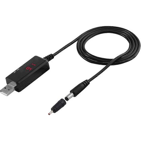Câble d'alimentation USB DC 5V vers 9V/12V pour adaptateur Wi-Fi Route Charge, convertisseur USB Boost via batterie externe USB (1/5)