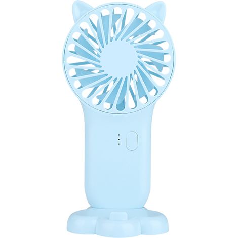 Mini-Tragventilator mit 3 einstellbaren Geschwindigkeitsstufen, USB-Aufladung, Ein-/Ausschalter und stilvollem Design. (1/5)
