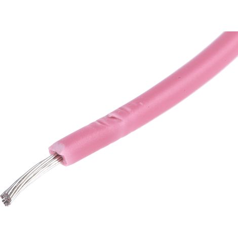 Câble triple homologation RS PRO, Rose, Section 0,5 mm² 1 kV c.c., 600 V c.a., , Triple homologation ( Prix pour Bobine de 100 Mètres )