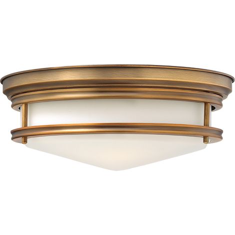 Elstead Hadley - Plafoniera a 3 luci semi filo bronzo spazzolato, attacco E27 (1/5)