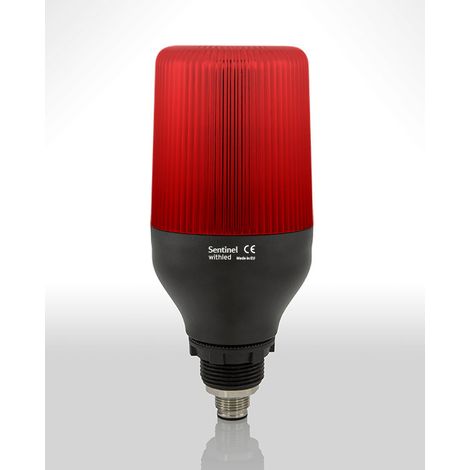 Led Beacon 12v Rouge Clignotant Avec Buzzer 88db L811r12ibz