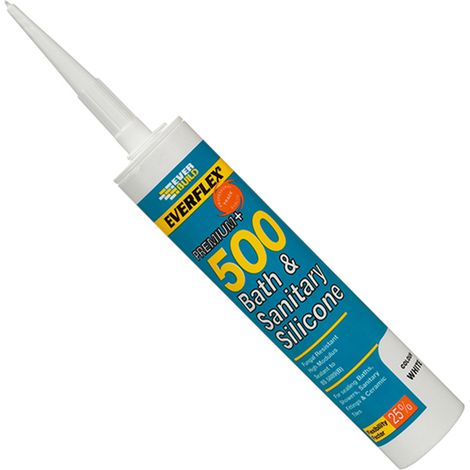 500 Bath & Sanitary Silicone Sealant White 290Ml
