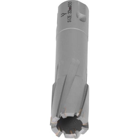Fraise Annulaire Carbure 50mm pour Acier, Profondeur 22mm - Foret à Carotter Creux Métrique