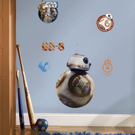 STAR WARS EP VII DROIDE BB-8 - Stickers repositionnables droïde BB-8, Star Wars Episode VII 49x30 (1/3)
