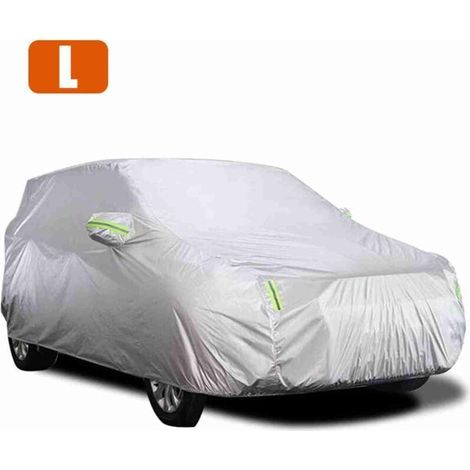 Car Cover Full Sedan Covers with Reflective Strip, Sunscreen Protection Dustproof UV Scratch-Resistant Universal L (1/4)