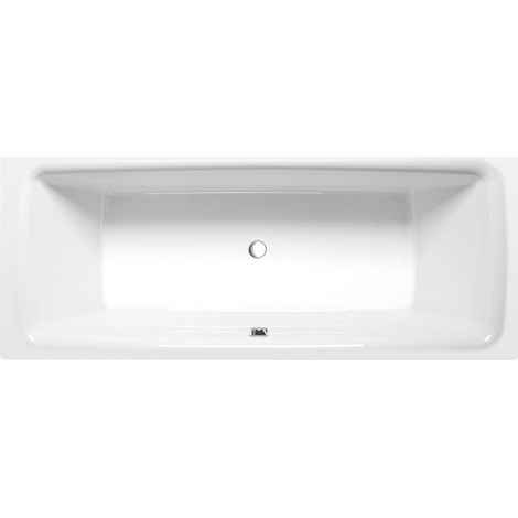 KVADRA Bain rectangulaire avec support. Cadre 170x80x47cm, Blanc