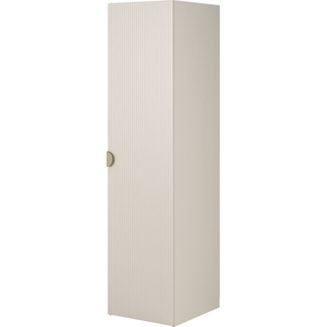 Selsey Moonir - Kleiderschrank 1-türig mit Kleiderstange, 50 cm, greige (1/5)