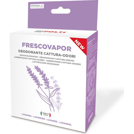 Désodorisant Polti Frescovapor lavande 200ml – Élimine les mauvaises odeurs – Compatible avec modèles Smart 120, 100, SV420, SV440, SV450, SV620, SV650, SV660