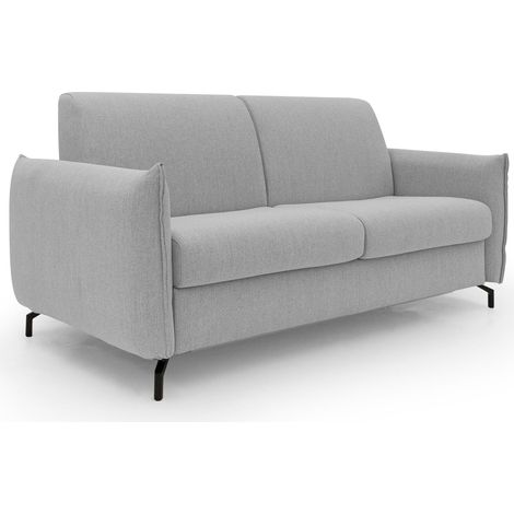 Scarlet Schlafsofa aus wasserfestem Baumwollmischgewebe T19 195 cm (mat.140x197) grau