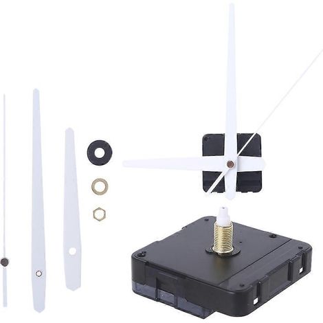Kit de réparation et de remplacement pour mécanisme d'horloge murale à quartz à monter soi-même, avec aiguilles silencieuses. (1/4)