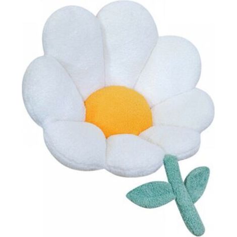 (26" x 25", White) Cute Floral Chair Cushion, Non-Slip Gaming Chair Cushion with Backrest, Bedroom Decoration (1/5)