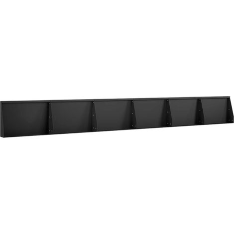 vidaXL Muro de Contención 6 uds. 60 x 12 x 30 cm Acero Negro (1/2)
