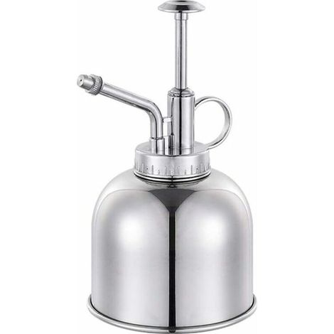 Vaporisateur Plante.Brumisateur D'eau Premium Classique Intérieur Vintage. Pulvérisateur De Plantes Décoratives Avec Pompe. Citrouille Pour Plantes Aériennes. Orchidées Et Plus - Laiton Poli (1/5)