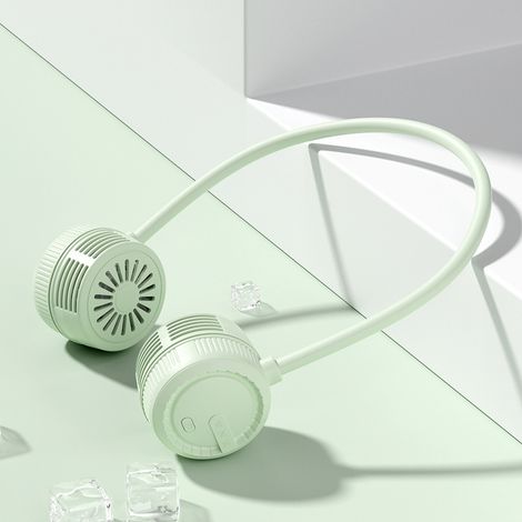 Ventilateur de cou sans pales (rechargeable, vitesse réglable) Ventilateur de cou portable, idéal pour une utilisation en extérieur et à domicile (1/5)