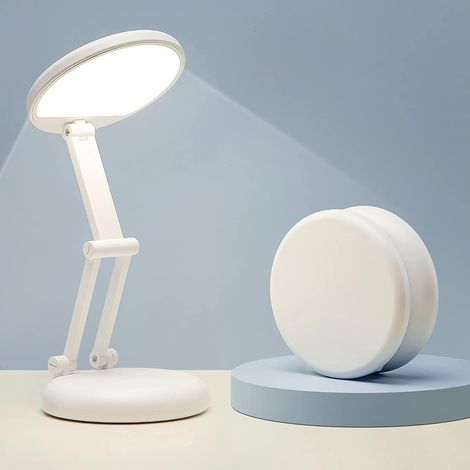 Lampe de Bureau LED Portable et Pliable, Lampe de Lecture Lampe LED Rechargeable+USB Câble,Lampe LED sans Fil, Lampe Bureau Enfant Lampe de Chevet,Petite Lampe de Bureau LED,Lampe Rechargeable (1/5)
