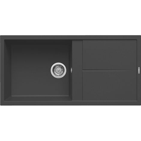 Lavello Elleci Incasso 1 vasca 100x50 Unico 480 Granitek Antracite LGU48059