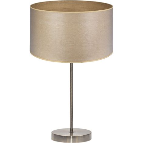 Lampada da Tavolo Alta Tania 1xe27 Pelle/Legno Chiaro 62x30x30 Cm (1/2)