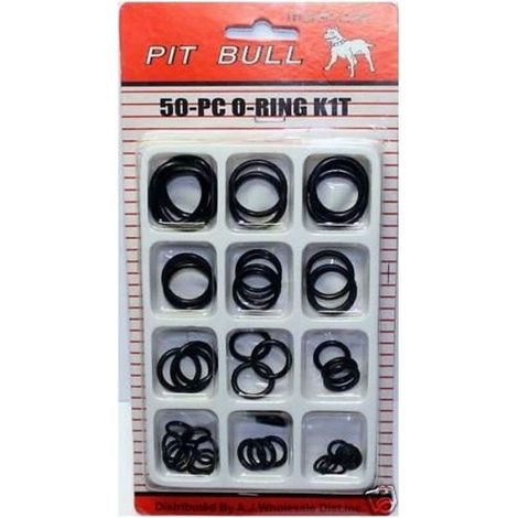 Joint Torique - Assortiment 50 Pièces - Diamètres Variés de 6,4 à 25,4 mm - Épaisseur 1 à 2 mm - Pour Entretien Robinetterie Plomberie